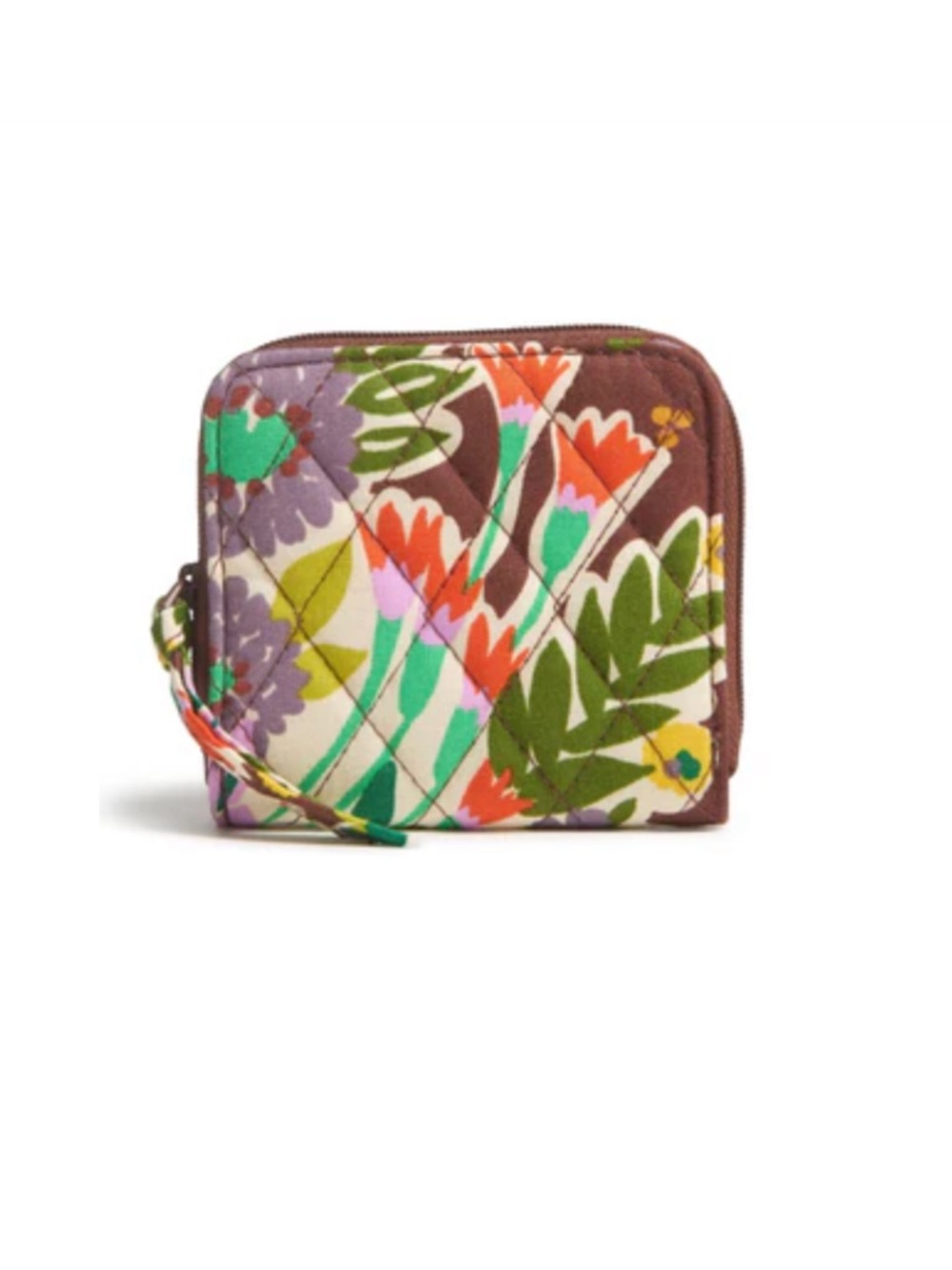 NWT Vera Bradley Essential Small Zip-Around Wallet - Evening Garden